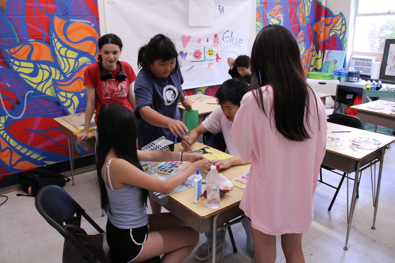 Students performing arts and stage production