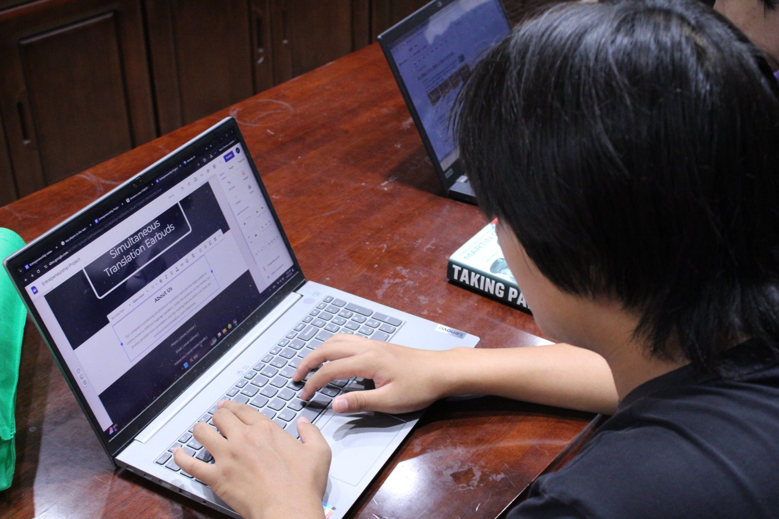 Students working on innovative projects